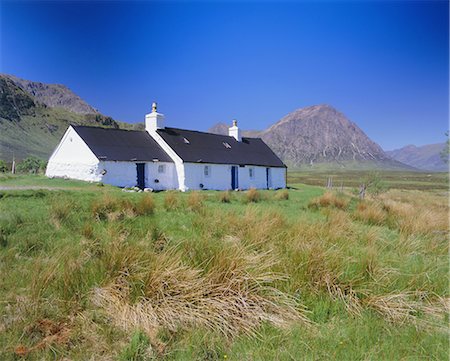 Black Rock Cottage, Glencoe (Glen Coe), région des Highlands, Ecosse, Royaume-Uni, Europe Photographie de stock - Rights-Managed, Code: 841-02711969