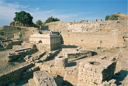 simsearch:841-02712297,k - Ancient ruins at archaeological site, Troy, UNESCO World Heritage Site, Anatolia, Turkey, Asia Minor, Eurasia Stock Photo - Rights-Managed, Code: 841-02711976