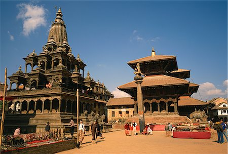 durbar square - Strassenszene in Durbar Square, Stadt von Kathmandu, Nepal, Asien Stockbilder - Lizenzpflichtiges, Bildnummer: 841-02711978