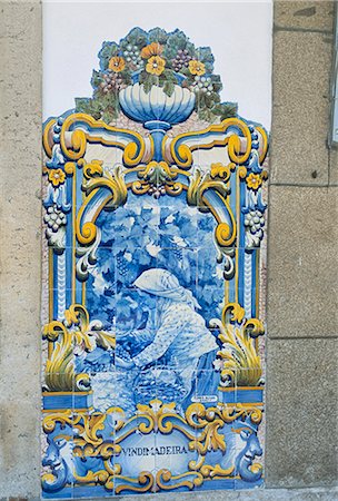 douro - Pinhao railway station, famous for its azulejos tiles on port making, Douro region, Portugal, Europe Foto de stock - Con derechos protegidos, Código: 841-02712248