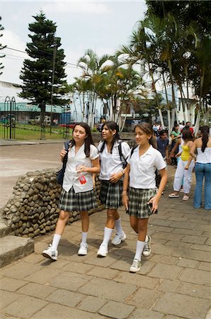 School girls, Grecia, Central Highlands, Costa Rica, Central America Stock Photo - Rights-Managed, Code: 841-02712484