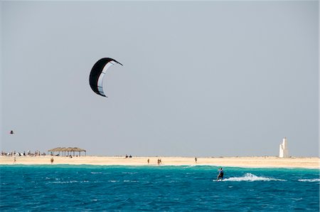 salt sea - Kite surfing at Santa Maria on the island of Sal (Salt), Cape Verde Islands, Africa Stock Photo - Rights-Managed, Code: 841-02712611