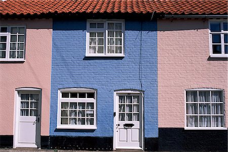 Cottages, Southwold, Suffolk, England, United Kingdom, Europe Stock Photo - Rights-Managed, Code: 841-02712903