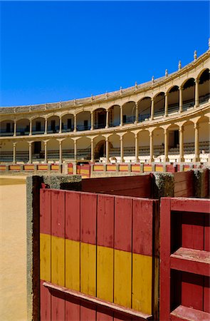 plaza de toros andalucia - The Plaza de Toros dating from 1784, the oldest bullring in the country, Ronda, Andalucia, Spain Stock Photo - Rights-Managed, Code: 841-02712919