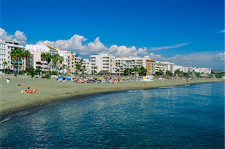 sunbathing crowd - Seafront and beach, Estepona, Costa Del Sol, Andalucia, Spain Stock Photo - Rights-Managed, Code: 841-02712913