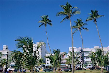 florida beach with hotel - Ocean Drive, South Beach, Miami Beach, Miami, Floride, États-Unis d'Amérique, Amérique du Nord Photographie de stock - Rights-Managed, Code: 841-02713047