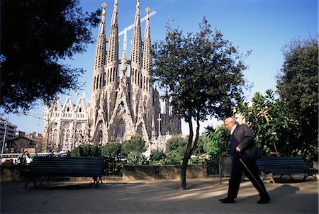 Sagrada Familia cathedral, Barcelona, Catalonia, Spain, Europe Stock Photo - Rights-Managed, Code: 841-02713086