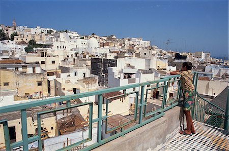 Skyline of the Medina, Tangiers, Morocco, North Africa, Africa Foto de stock - Con derechos protegidos, Código: 841-02713168