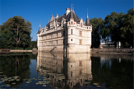 simsearch:841-02713210,k - Château Azay le Rideau, patrimoine mondial de l'UNESCO, Indre-et-Loire, vallée de la Loire, Centre, France, Europe Photographie de stock - Rights-Managed, Code: 841-02713210