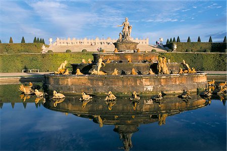 Bassin Latone, Chateau of Versailles, UNESCO World Heritage Site, Les Yvelines, France, Europe Fotografie stock - Rights-Managed, Codice: 841-02713221