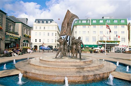 freedom monument - Liberation monument, St. Helier, Jersey, Channel Islands, United Kingdom, Europe Fotografie stock - Rights-Managed, Codice: 841-02713338