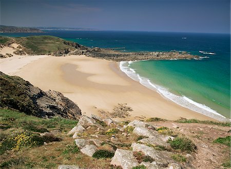 emerald coast - Beach near Cap Frehel, Emerald Coast, Brittany, France, Europe Stock Photo - Rights-Managed, Code: 841-02713419