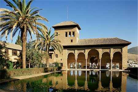 Gardens of the Partal, Alhambra, UNESCO World Heritage Site, Granada, Andalucia, Spain, Europe Stock Photo - Rights-Managed, Code: 841-02713431