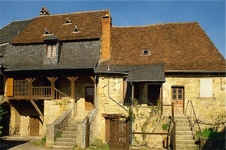 Village houses at St. Robert in Limousin, France, Europe Stock Photo - Rights-Managed, Code: 841-02713532