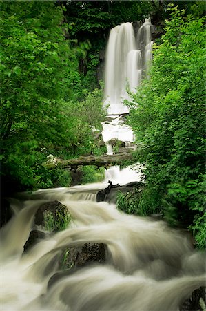 Waterfall near Le Mont Dor, Auvergne, France, Europe Stock Photo - Rights-Managed, Code: 841-02713557