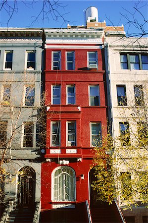 Brownstone, Upper West Side, New York City, New York, United States of America (U.S.A.), North America Foto de stock - Direito Controlado, Número: 841-02713623