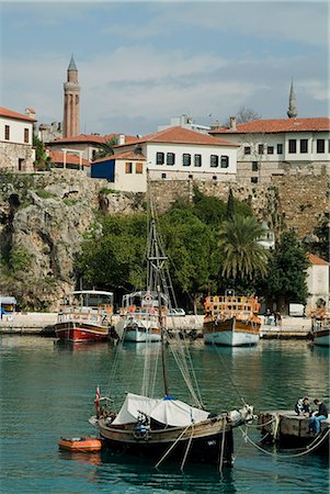 The Old Harbour, Antalya, Anatolia, Turkey, Asia Minor, Eurasia Stock Photo - Rights-Managed, Code: 841-02713635