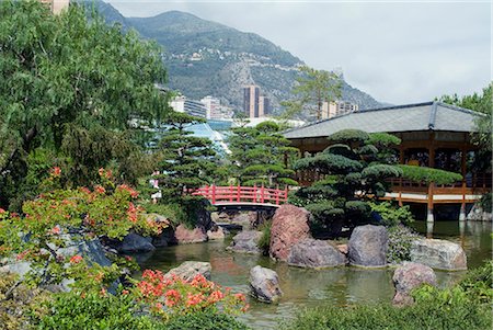 Jardins japonais, Monte Carlo, Monaco, Europe Photographie de stock - Rights-Managed, Code: 841-02713674