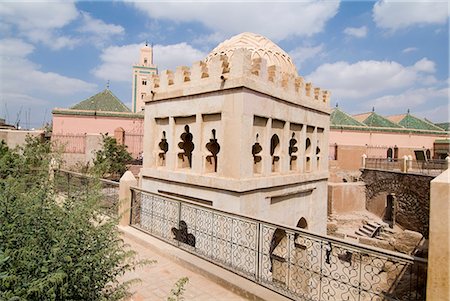 Qobba Almoravide, piscines d'ablution de l'époque almoravide dans le XIe siècle, Marrakech, Maroc, l'Afrique du Nord, Afrique Photographie de stock - Rights-Managed, Code: 841-02713681