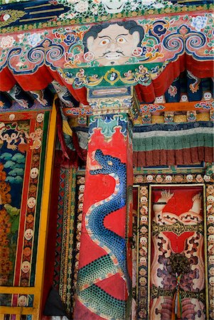 Detail, Nechung Monastery, Lhasa, Tibet, China, Asia Stock Photo - Rights-Managed, Code: 841-02713725