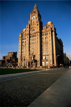 Liver Building, Liverpool, Merseyside, England, United Kingdom, Europe Foto de stock - Con derechos protegidos, Código: 841-02713916