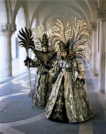 Carnival costumes, Venice, Veneto, Italy, Europe Stock Photo - Rights-Managed, Code: 841-02713967