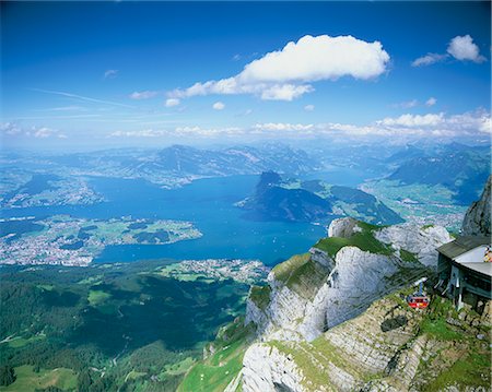 Vue du mont Pilatus, lac des quatre cantons, Suisse, Europe Photographie de stock - Rights-Managed, Code: 841-02713962