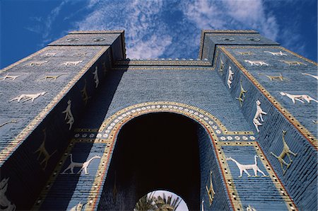 symmetrical animals - Ishtar Gate, Babylon, Iraq, Middle East Stock Photo - Rights-Managed, Code: 841-02720075