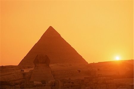 sphinx - Sphinx et Kefren (Khéphren) pyramide, Gizeh, patrimoine mondial UNESCO, le Caire, en Égypte, en Afrique du Nord, Afrique Photographie de stock - Rights-Managed, Code: 841-02720272