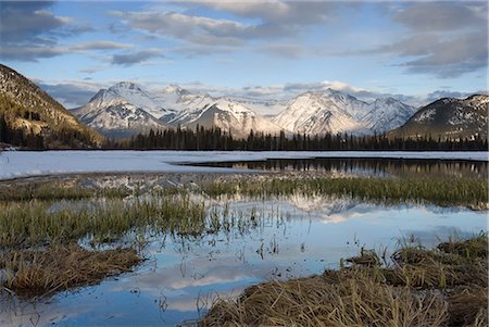parc national de banff - Vermilion Lakes, Parc National Banff, Site du patrimoine mondial de l'UNESCO, montagnes Rocheuses, Alberta, Canada, Amérique du Nord Photographie de stock - Rights-Managed, Code: 841-02720328