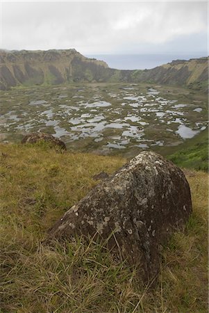 Rano Kau, Easter Island (Rapa Nui), Chile, South America Foto de stock - Con derechos protegidos, Código: 841-02720352