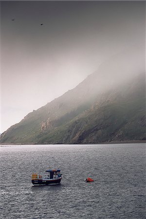 fishing boats scotland - Ronas Voe and fishing boat, Ronas Hill, Northmavine, Shetland Islands, Scotland, United Kingdom, Europe Stock Photo - Rights-Managed, Code: 841-02720393