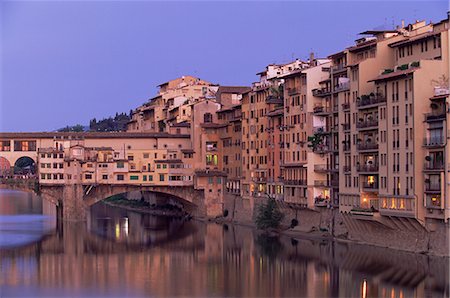 ponte vecchio - Ponte Vecchio over the River Arno, Florence, UNESCO World Heritage Site, Tuscany, Italy, Europe Fotografie stock - Rights-Managed, Codice: 841-02720417