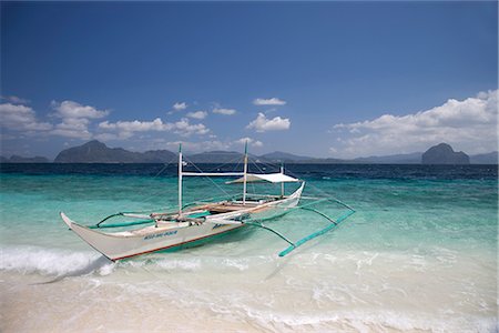 philippines outrigger canoe - El Nido, Palawan, Philippines, Southeast Asia, Asia Stock Photo - Rights-Managed, Code: 841-02720597