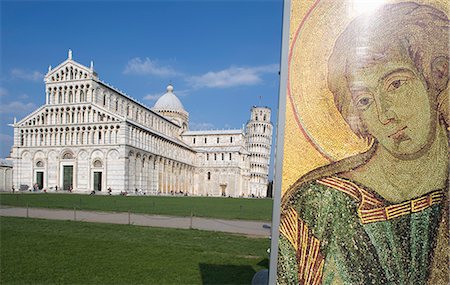 simsearch:841-03032969,k - The Duomo (cathedral) and the Leaning Tower of Pisa, UNESCO World Heritage Site, Pisa, Tuscany, Italy, Europe Stock Photo - Rights-Managed, Code: 841-02720773