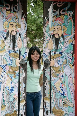 Thai woman, Wat Poo Temple, Bangkok, Thailand, Southeast Asia, Asia Stock Photo - Rights-Managed, Code: 841-02720941