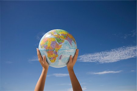 Woman's hands holding globe, Death Valley National Park, California, United States of America, North America Stock Photo - Rights-Managed, Code: 841-02720983