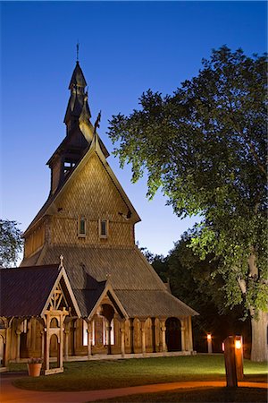simsearch:841-02916059,k - Hopperstad Stave Church at the Hjemkomst Center, Moorhead City, Minnesota, United States of America, North America Stock Photo - Rights-Managed, Code: 841-02721050