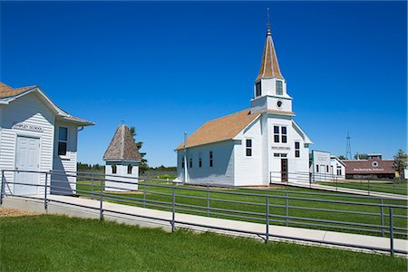 Ridgeway Lutheran Church, Prairie Outpost Park, Dickinson, North Dakota, United States of America, North America Stock Photo - Rights-Managed, Code: 841-02721068