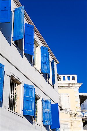 sunlight shutters - City of Charlotte Amalie, St. Thomas Island, U.S. Virgin Islands, West Indies, Caribbean, Central America Stock Photo - Rights-Managed, Code: 841-02721117