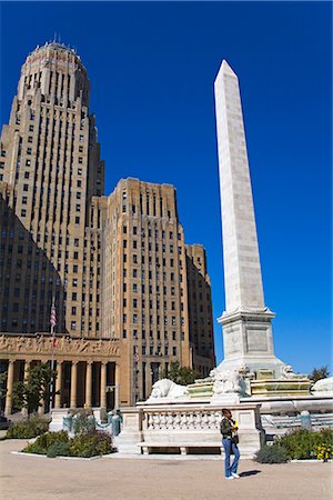 simsearch:841-02990780,k - McKinley Monument in Niagara Square, Buffalo City, New York State, United States of America, North America Fotografie stock - Rights-Managed, Codice: 841-02721151