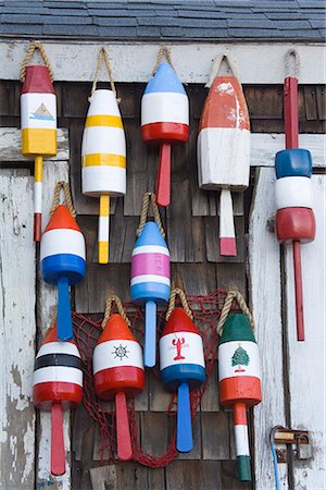 Fishing buoys in Rockport, Cape Ann, Greater Boston Area, Massachusetts, New England, United States of America, North America Stock Photo - Rights-Managed, Code: 841-02721167