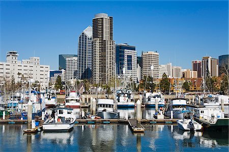 simsearch:841-02721534,k - Tuna Harbor and skyline, San Diego, California, United States of America, North America Stock Photo - Rights-Managed, Code: 841-02721177