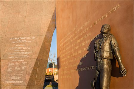 USS San Diego Memorial, Tuna Harbor, San Diego, California, United States of America, North America Stock Photo - Rights-Managed, Code: 841-02721179