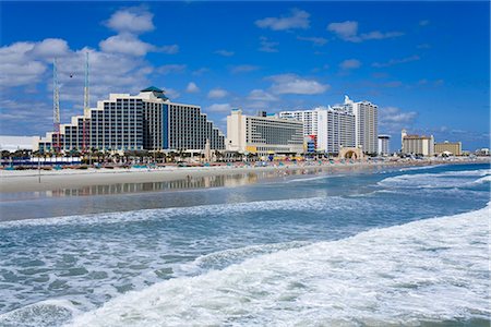 Beachfront hotels, Daytona Beach, Florida, United States of America, North America Stock Photo - Rights-Managed, Code: 841-02721189