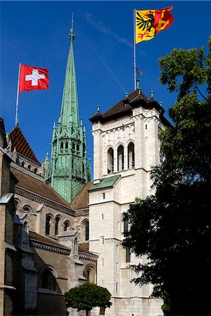 St. Pierre Cathedral, old town, Geneva, Switzerland, Europe Stock Photo - Rights-Managed, Code: 841-02721465