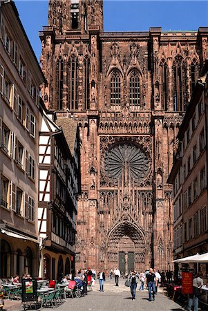 strasbourg - Notre Dame Cathedral, Strasbourg, Alsace, France, Europe Foto de stock - Con derechos protegidos, Código: 841-02721588
