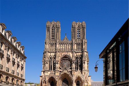 simsearch:862-06541485,k - Cathedral of Notre-Dame, UNESCO World Heritage Site, Reims, Marne, Champagne-Ardenne, France, Europe Foto de stock - Con derechos protegidos, Código: 841-02721608