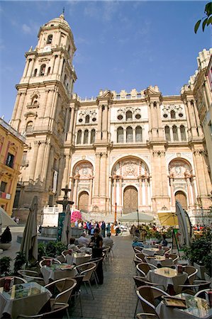 Cathedral, Malaga, Andalucia, Spain, Europe Foto de stock - Con derechos protegidos, Código: 841-02721651