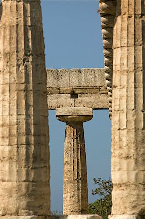 paestum - Hera Temple (Basilica), Paestum, UNESCO World Heritage Site, Campania, Italy, Europe Stock Photo - Rights-Managed, Code: 841-02722064